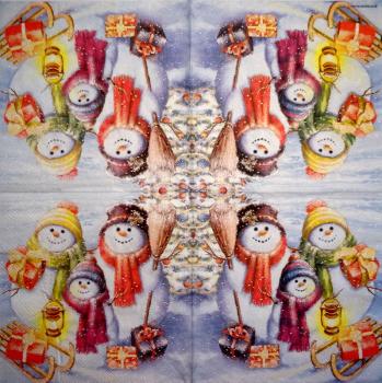 054 Schneemann - 3-lagig - Ambiente